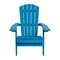 Merrick Lane Set of 2 Riviera Poly Resin Folding Adirondack Lounge Chair - All-Weather Indoor/Outdoor Patio Chair